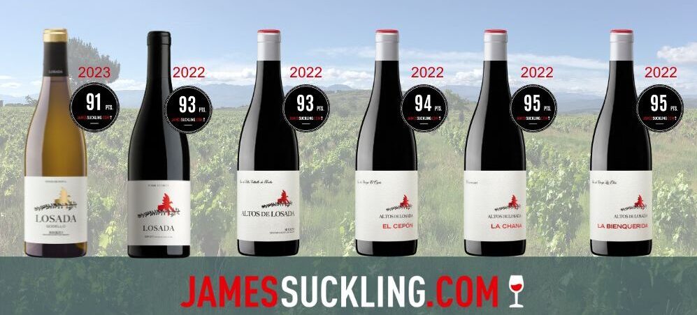 James Suckling has recently reviewed several wines from Losada Vinos de Finca, highlighting their quality and character.
