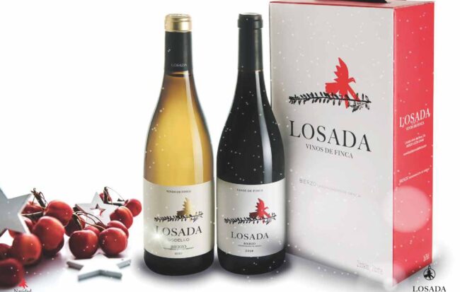 Estuche de dos botellas de Losada Mencía y Losada Godello